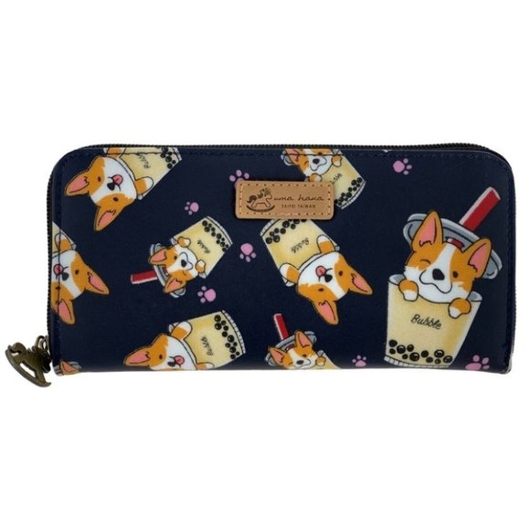 Uma Hana Handbags - Waterproof Corgi Long Wallet Fits Phone & Bills